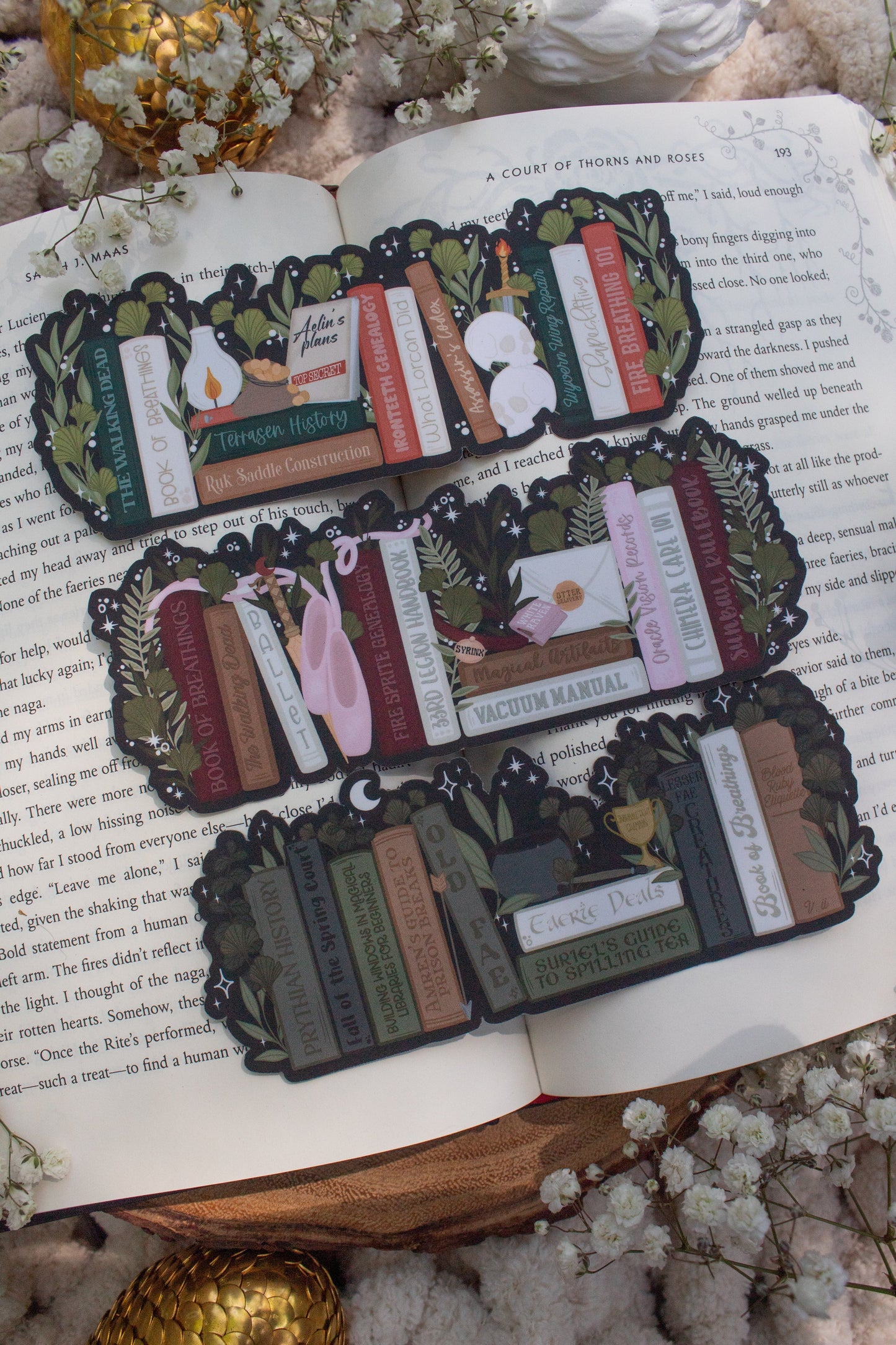 Funny Night Court Bookshelf Bookmark | A Court Of Thorns and Roses