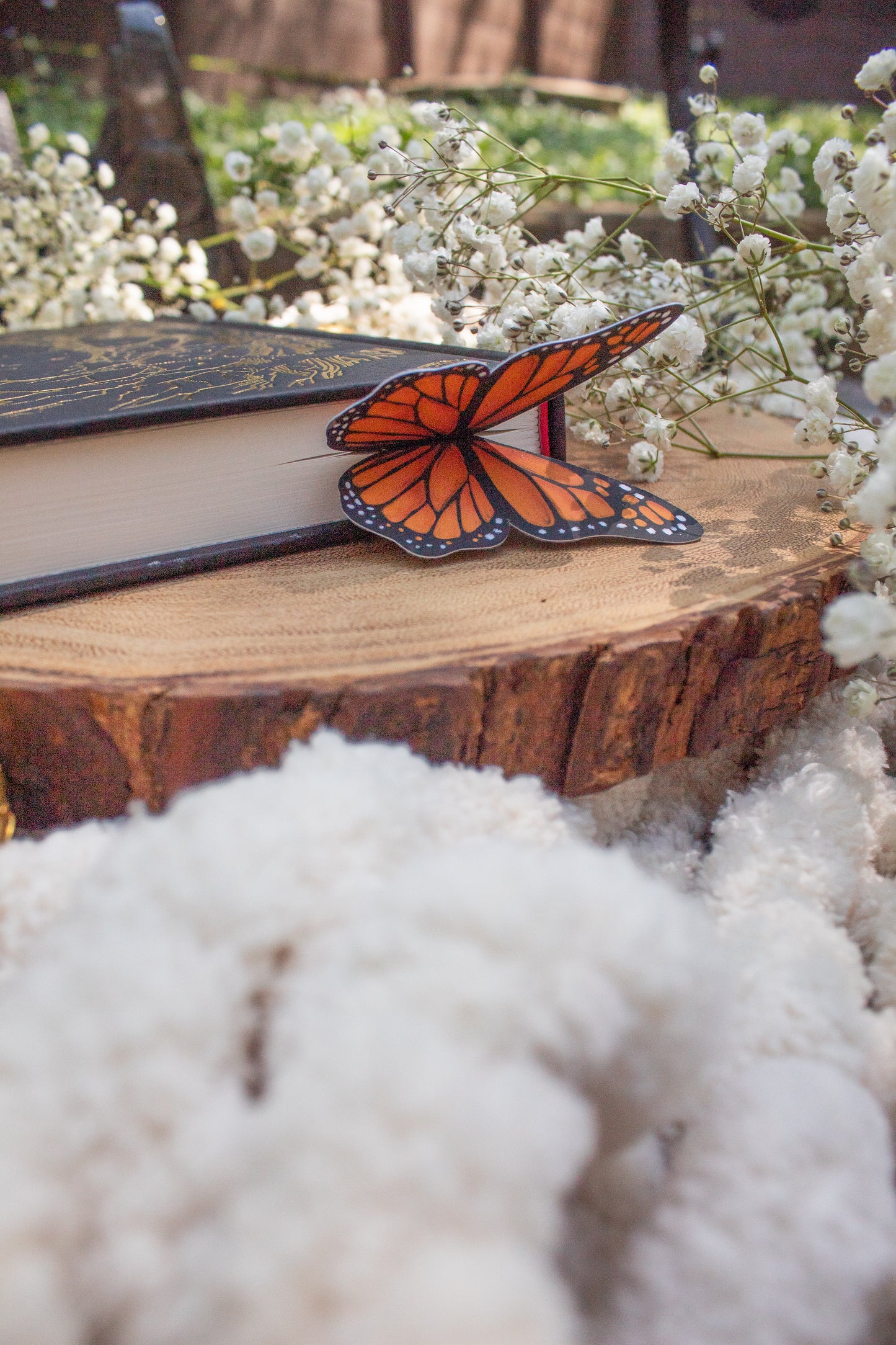 Monarch Butterfly Wings 3D Bookmark