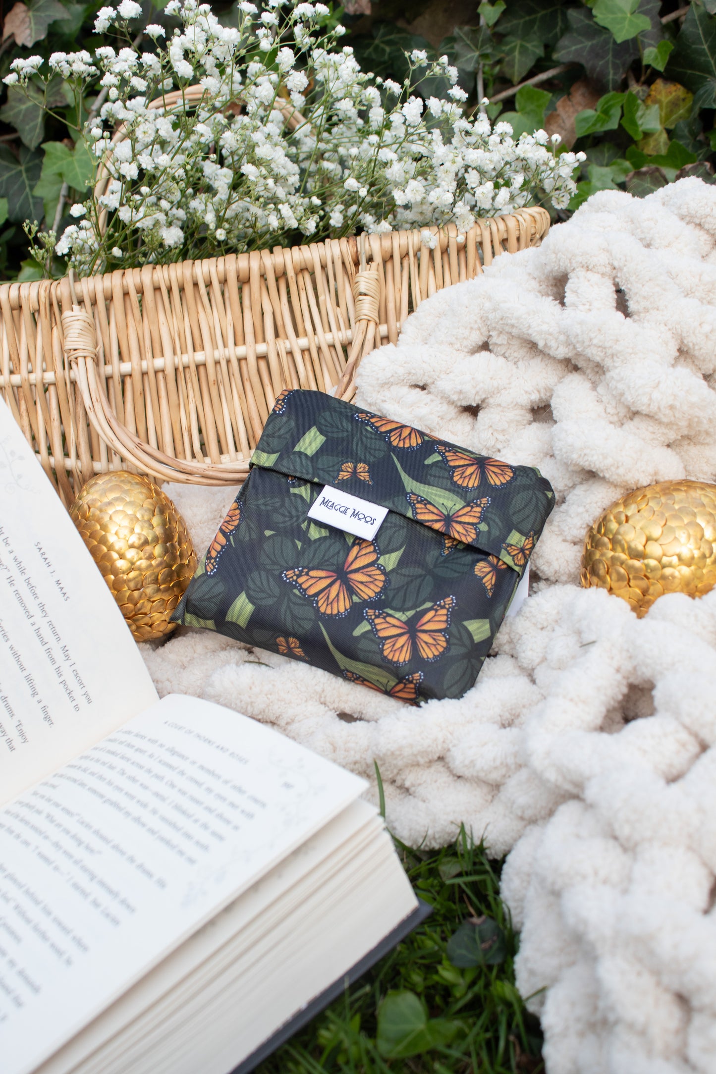 Reusable Tote Bag | Butterfly Garden