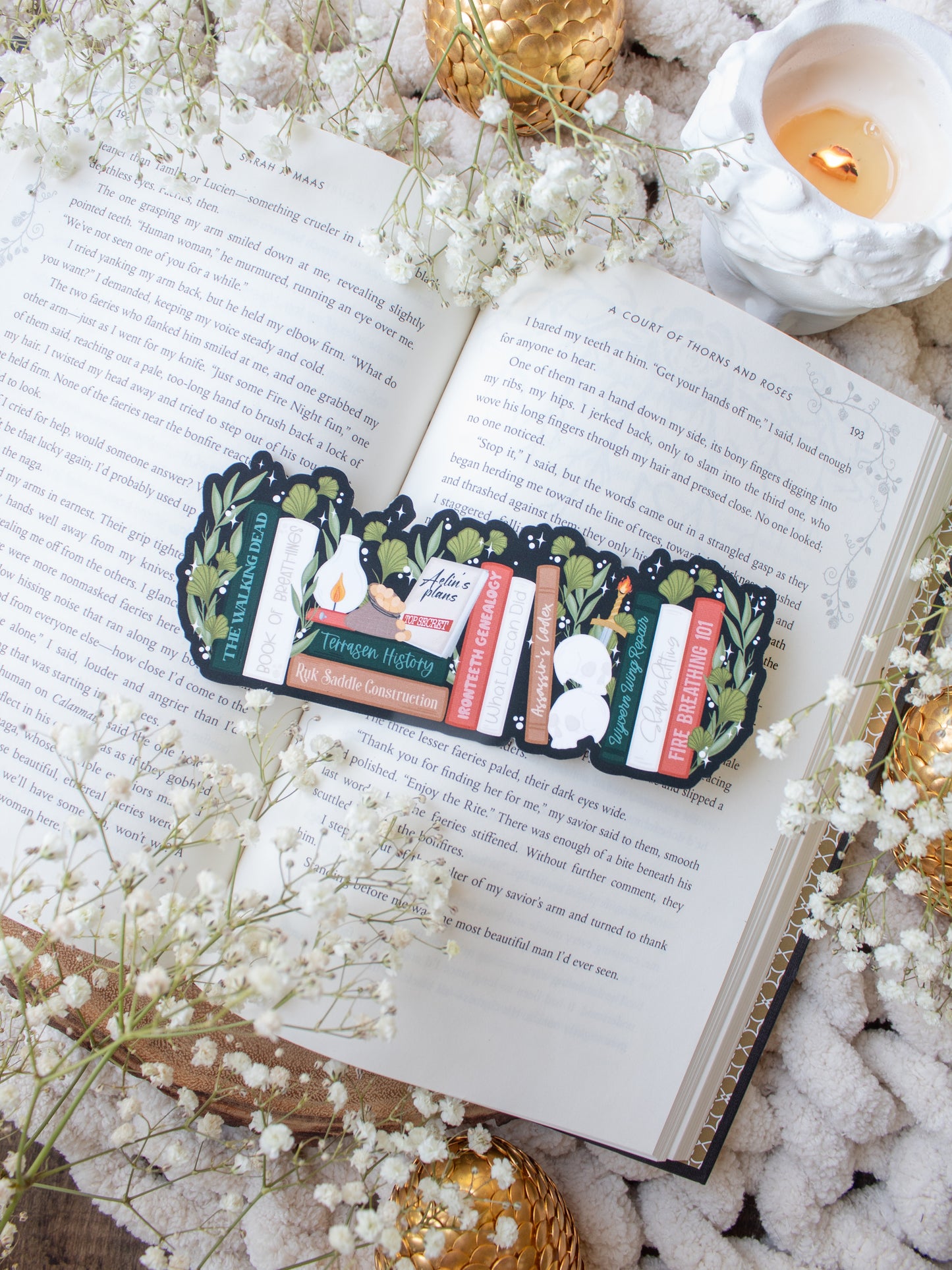 Aelin's Bookshelf Bookmark | Throne of Glass