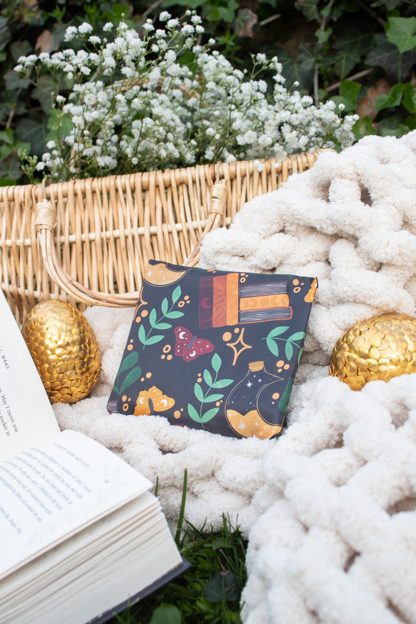 Reusable Tote Bag | Burgundy Books