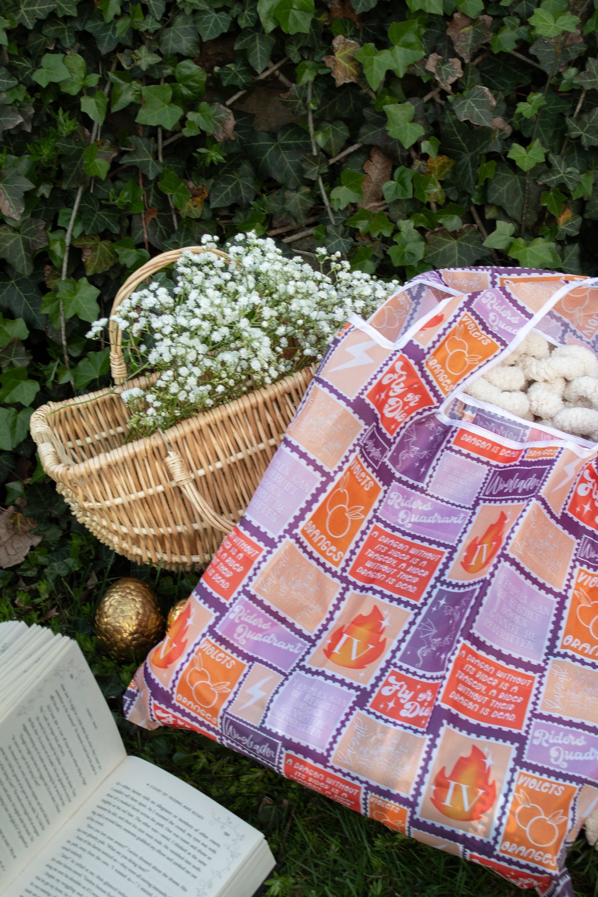 Reusable Tote Bag | Fourth Wing Stamps