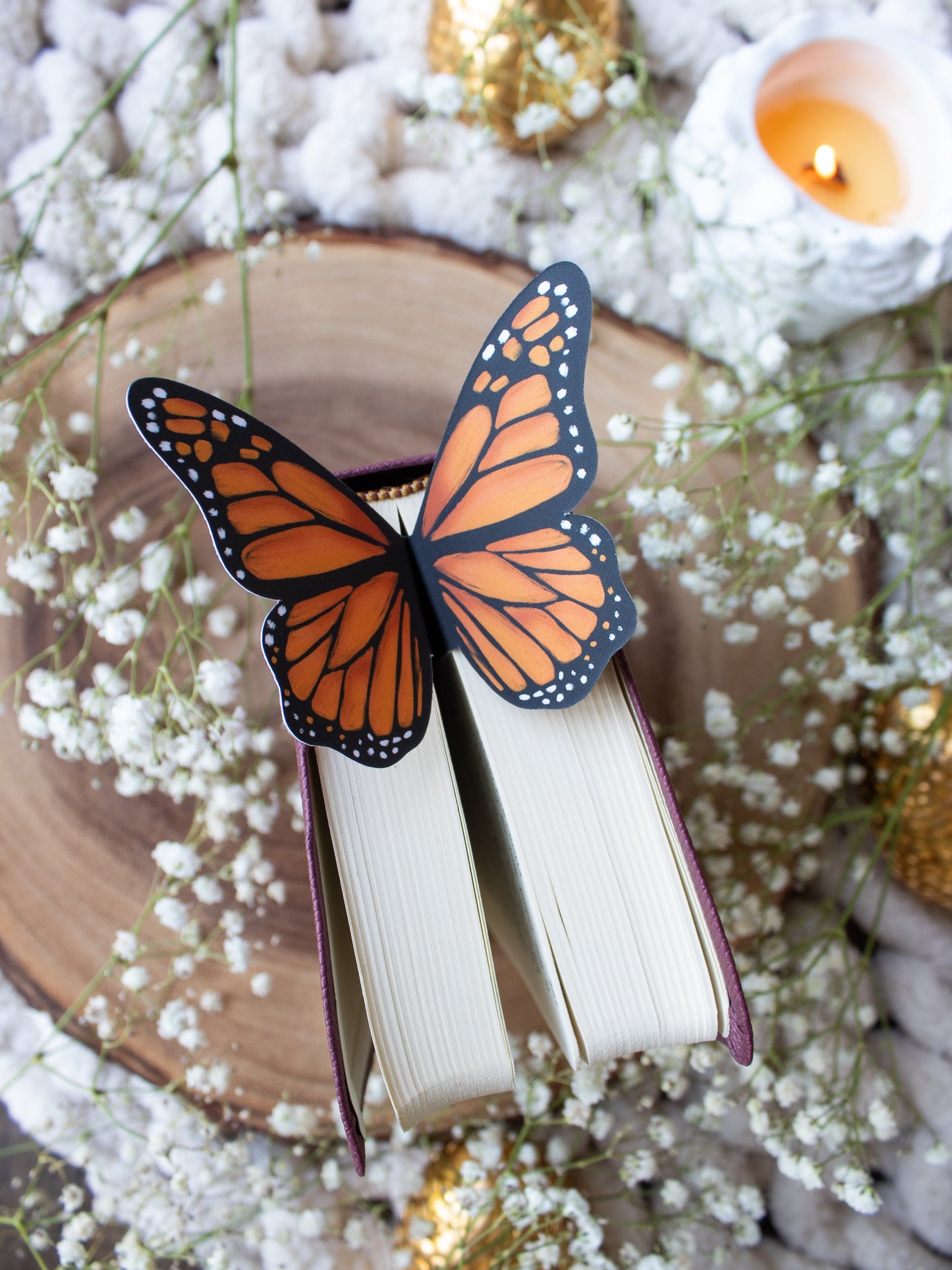 Monarch Butterfly Wings 3D Bookmark