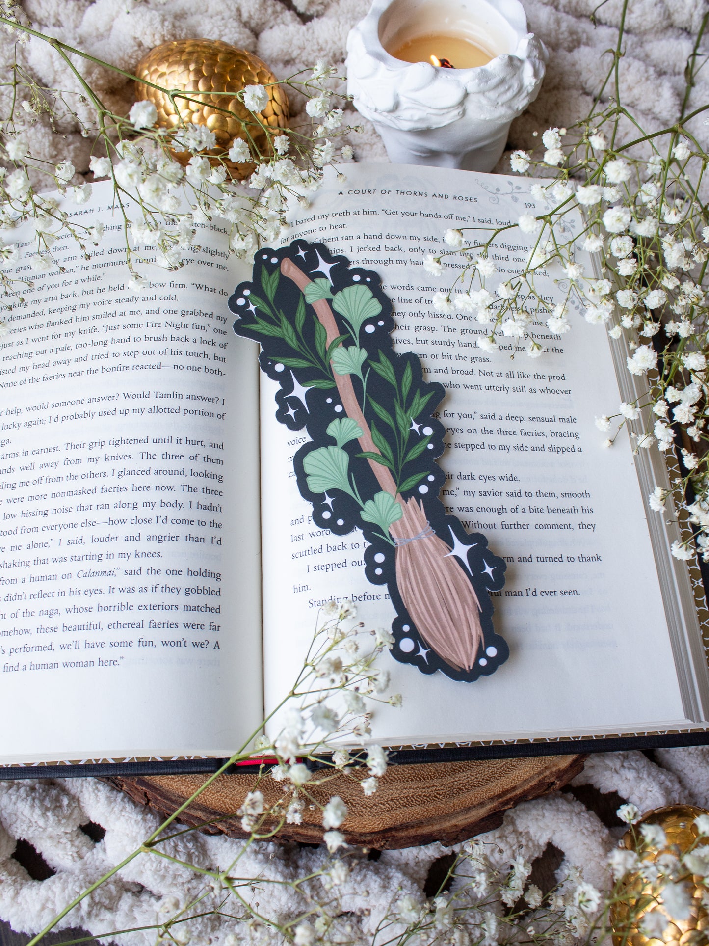 Magical Broom Bookmark