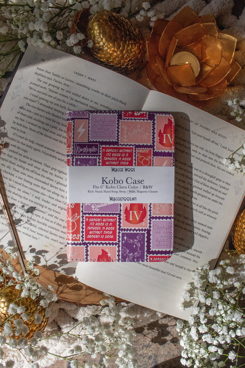 Fourth Wing Stamps Kindle Case / Kobo Case