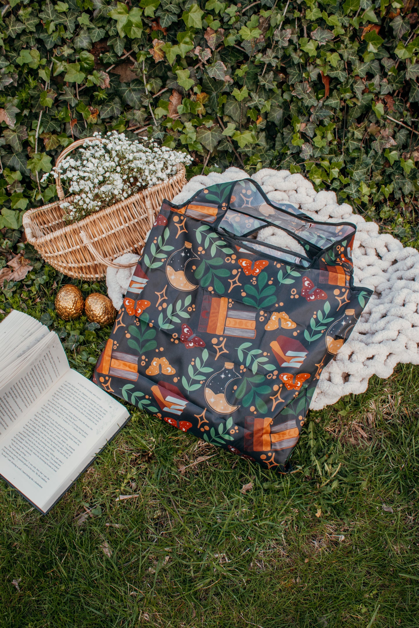 Reusable Tote Bag | Burgundy Books