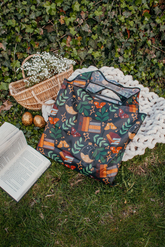 Reusable Tote Bag | Burgundy Books