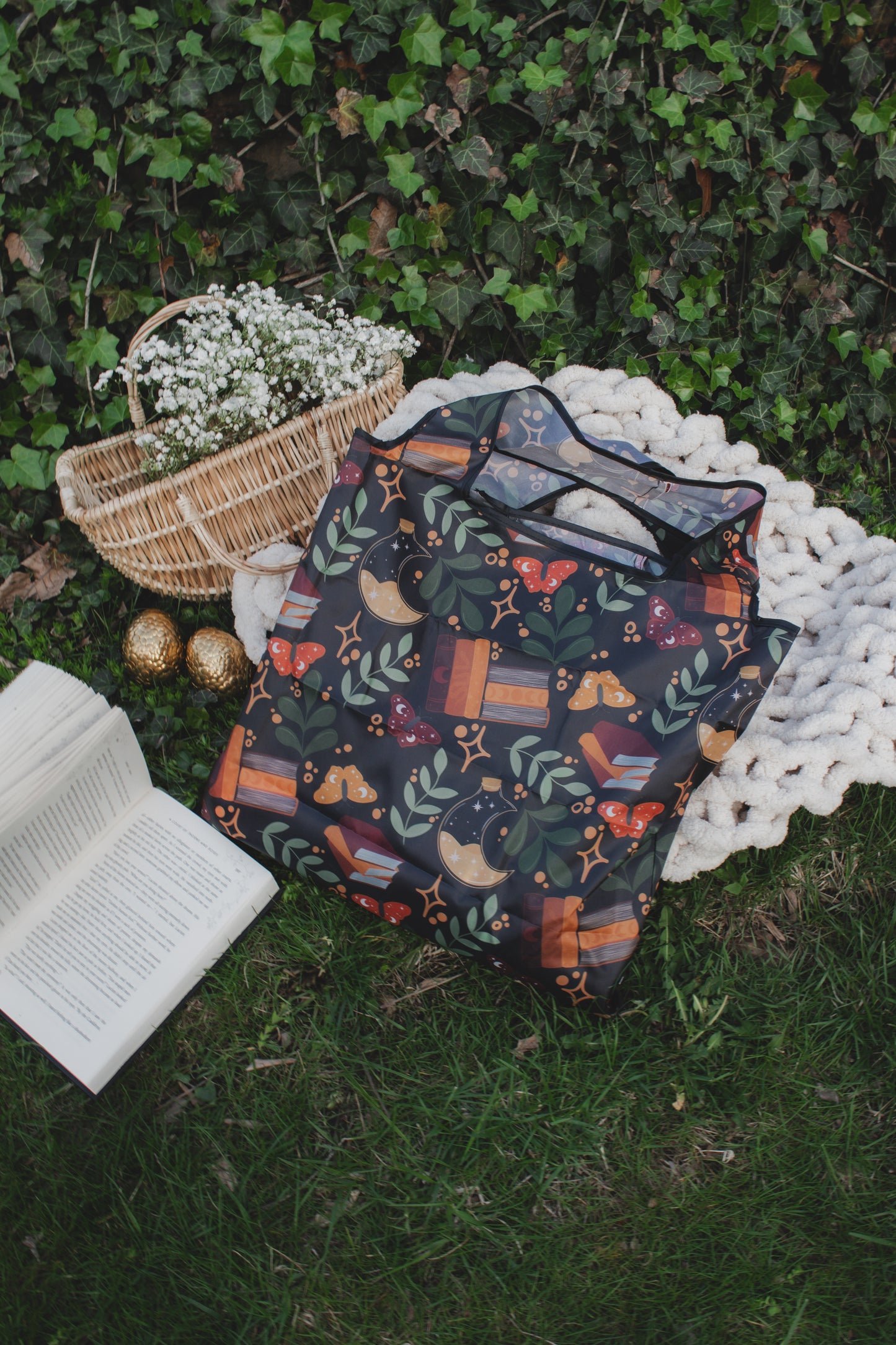 Reusable Tote Bag | Burgundy Books