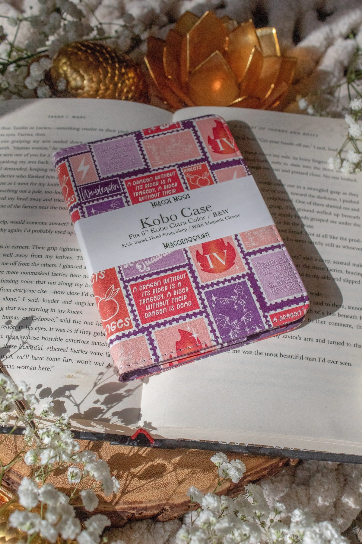 Fourth Wing Stamps Kindle Case / Kobo Case