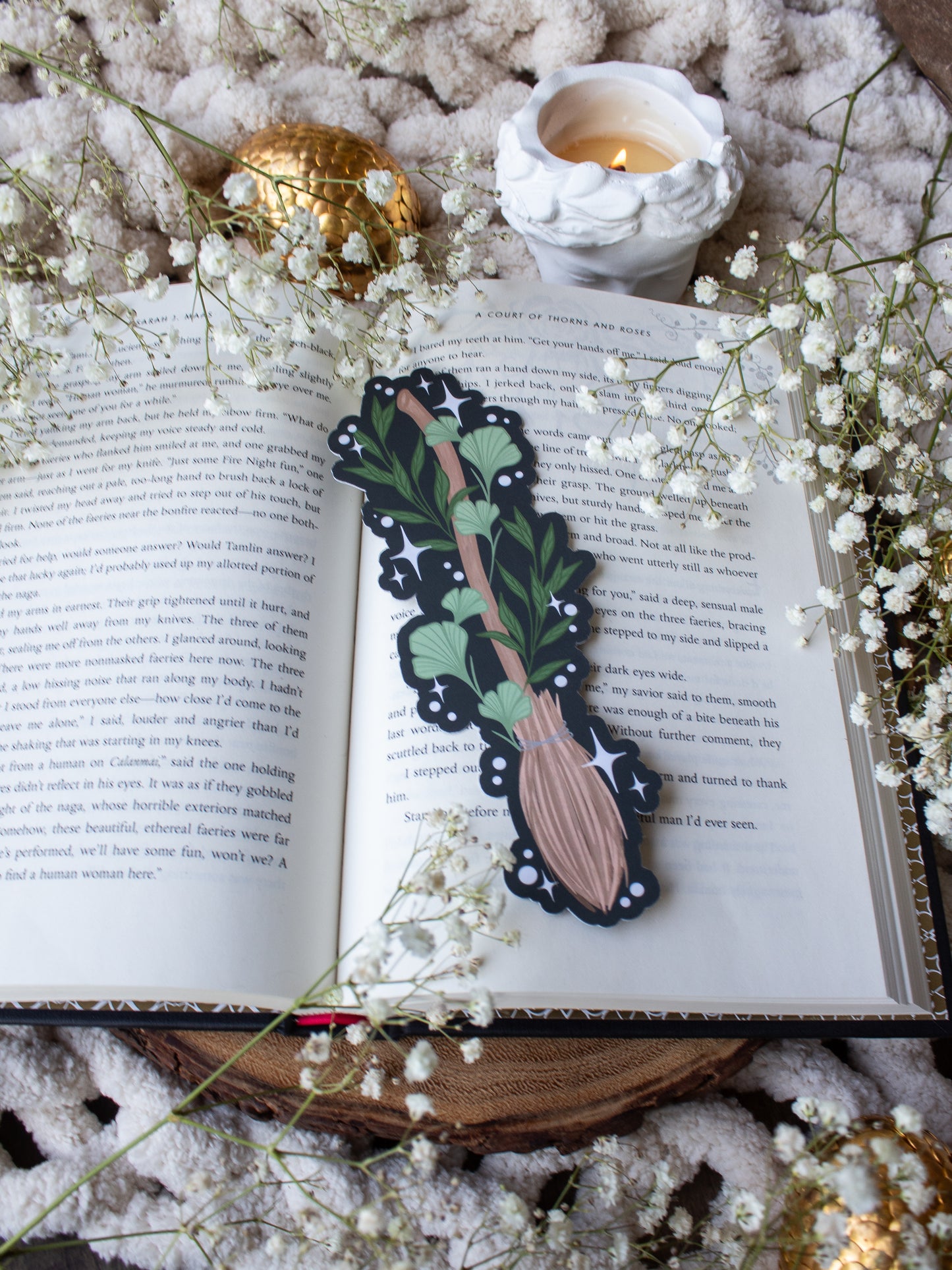 Magical Broom Bookmark