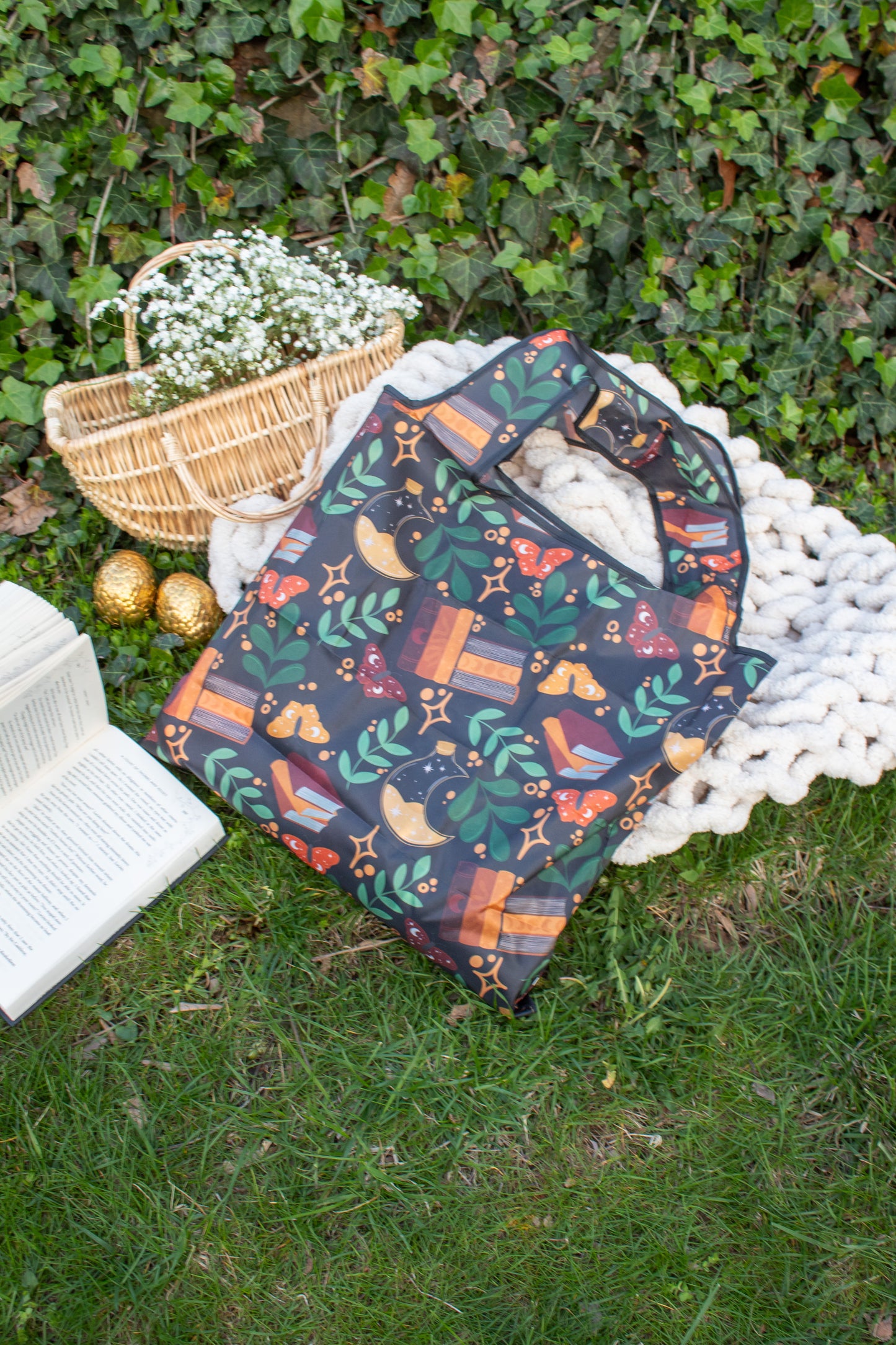 Reusable Tote Bag | Burgundy Books