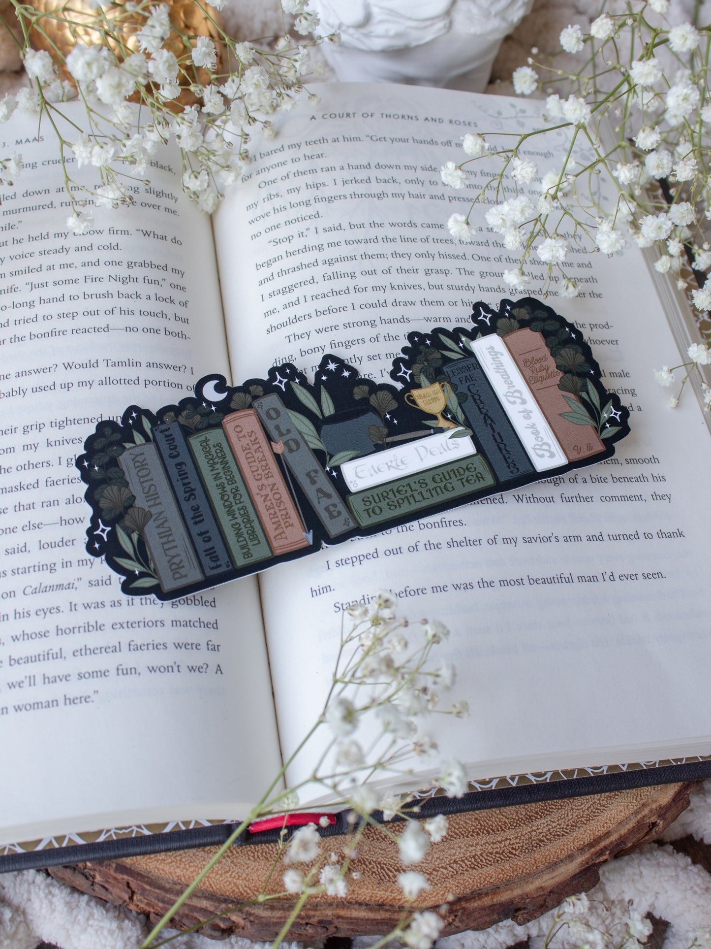 Feyre's Bookshelf Bookmark | A Court Of Thorns and Roses