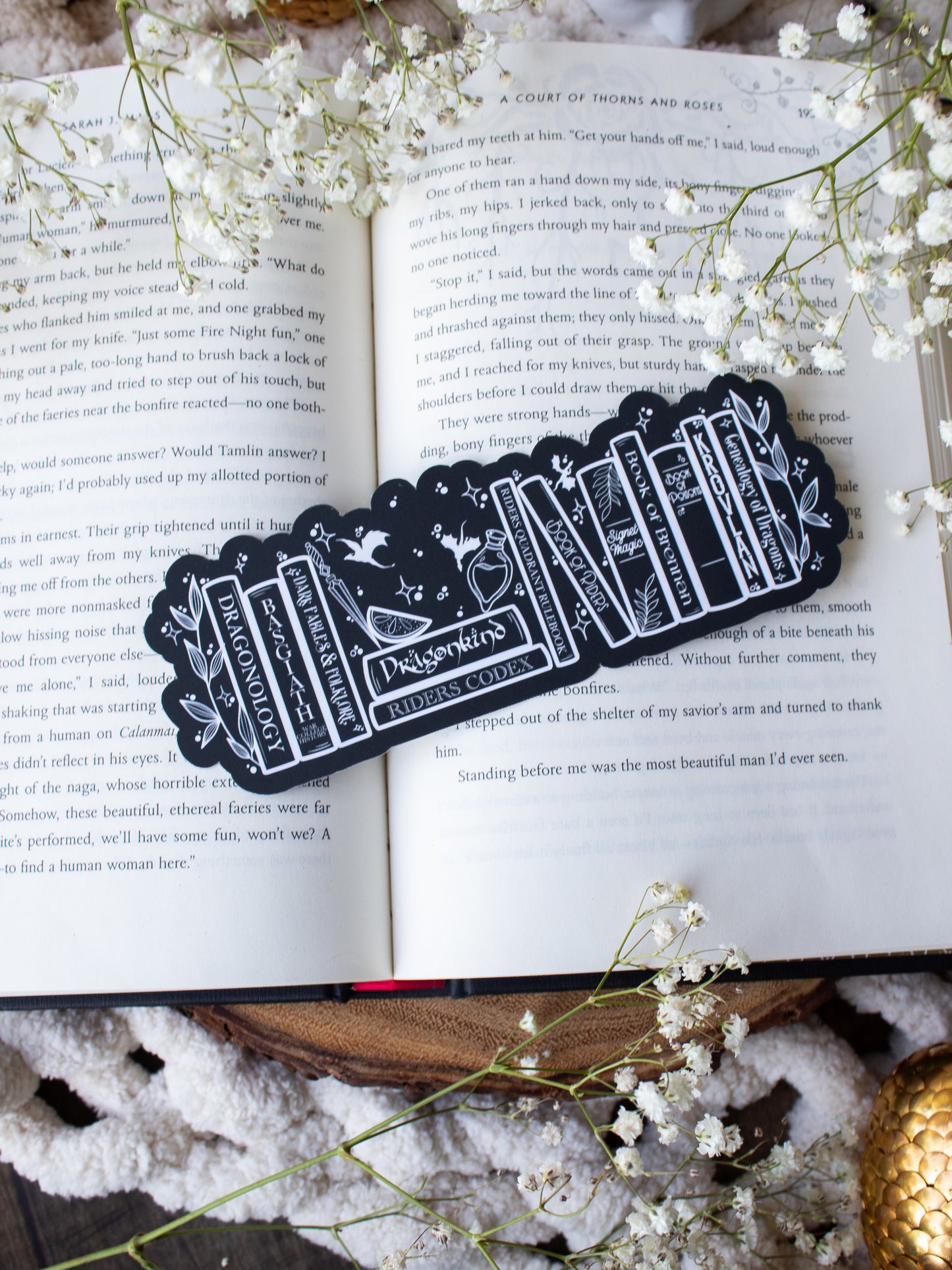 Violet's Bookshelf Bookmark | Fourth Wing