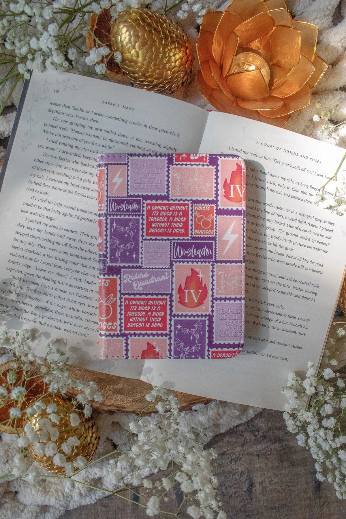 Fourth Wing Stamps Kindle Case / Kobo Case