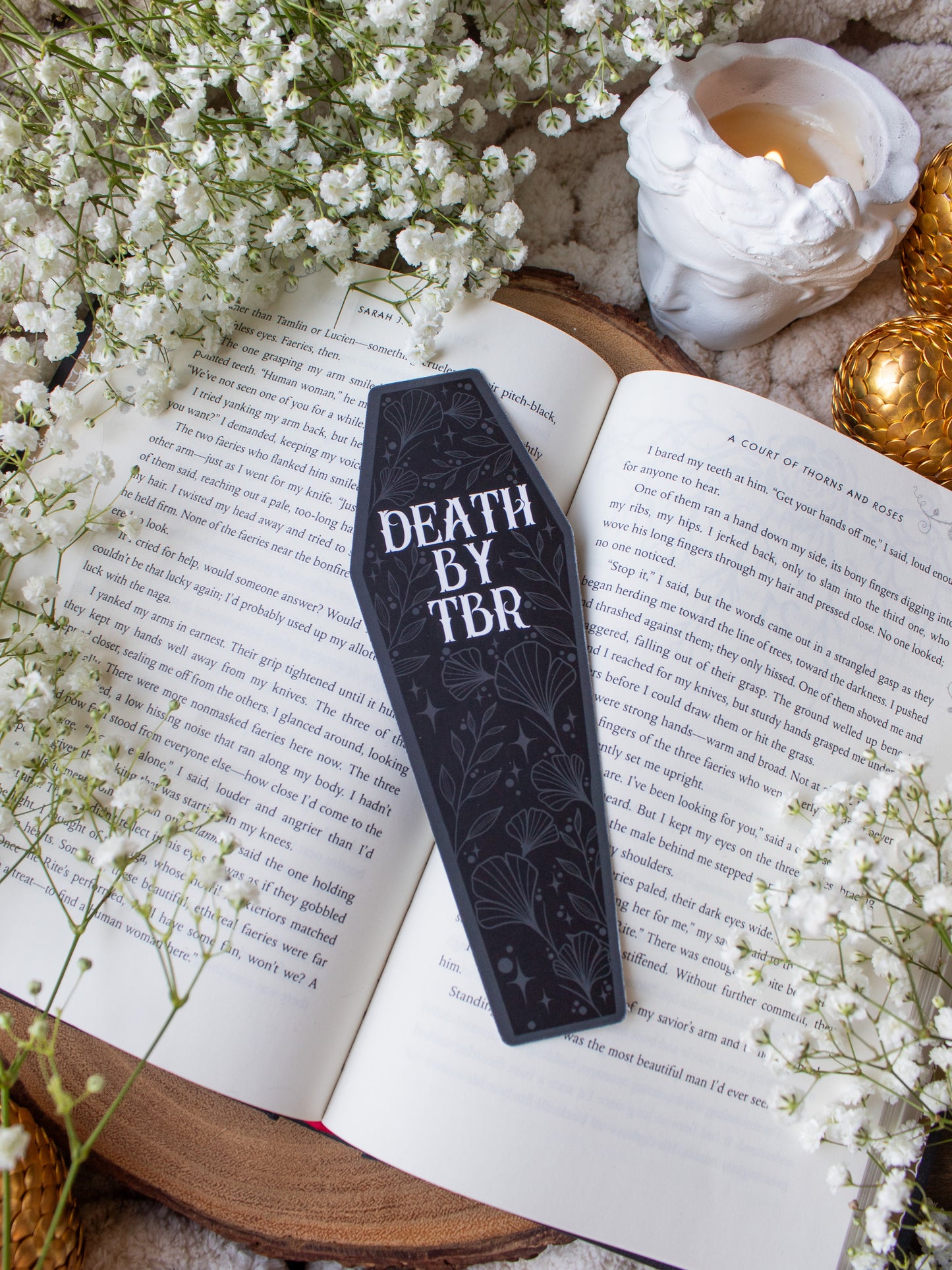 Death By TBR Coffin Bookmark