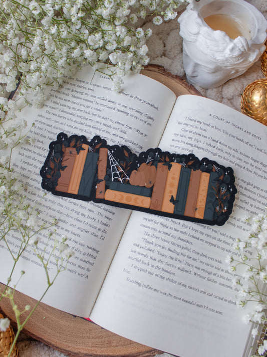 Spooky Bookshelf Bookmark