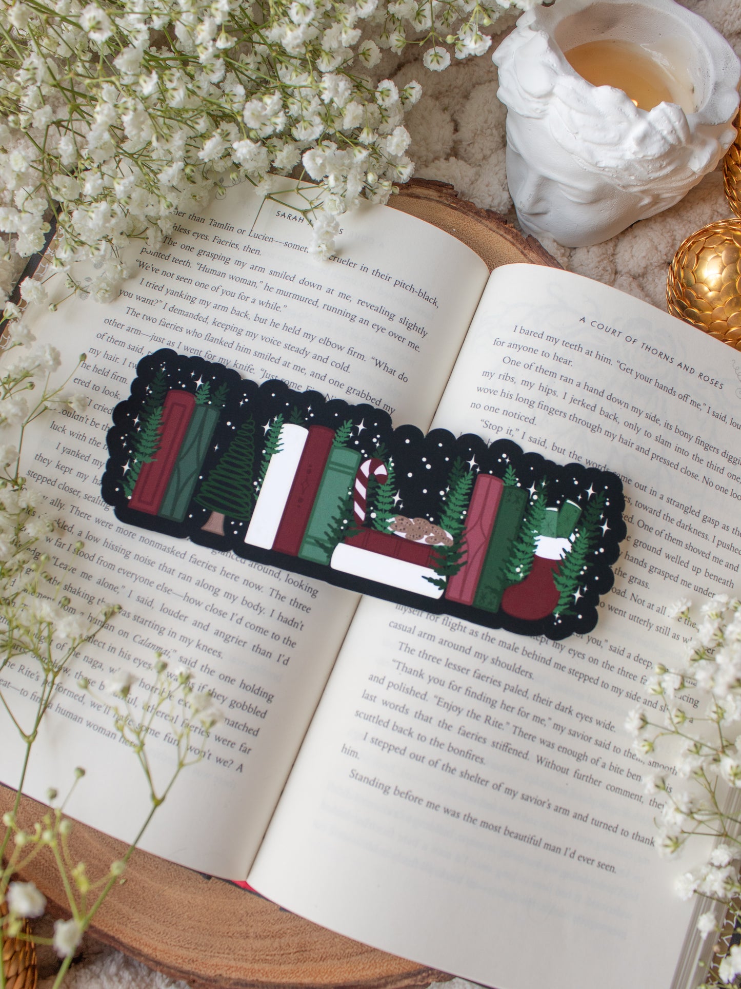 Christmas Bookshelf Bookmark