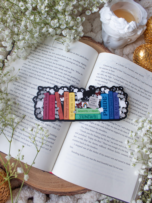 LBGT+ PRIDE Fight For Rights Bookshelf Bookmark