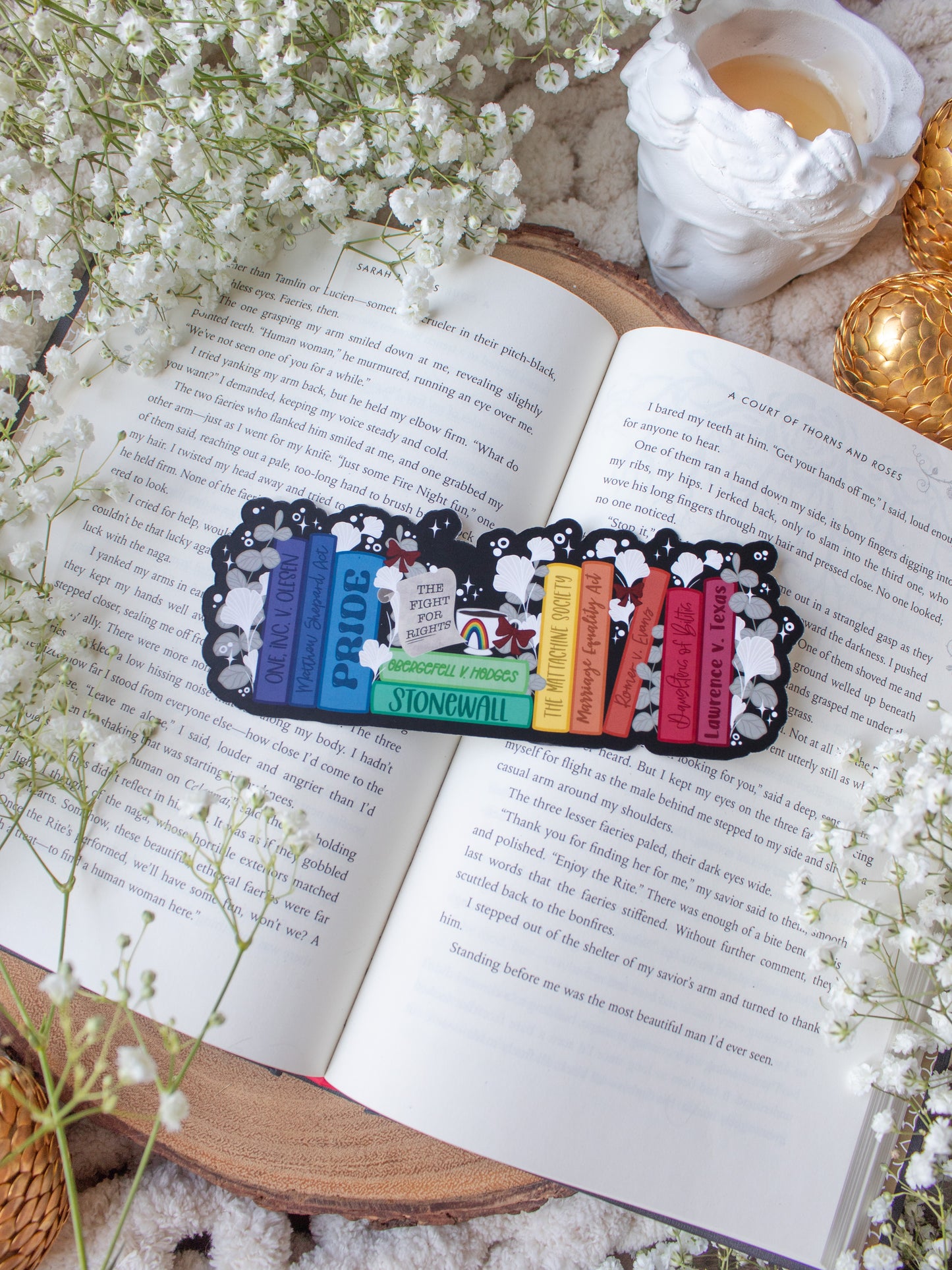 LBGT+ PRIDE Fight For Rights Bookshelf Bookmark