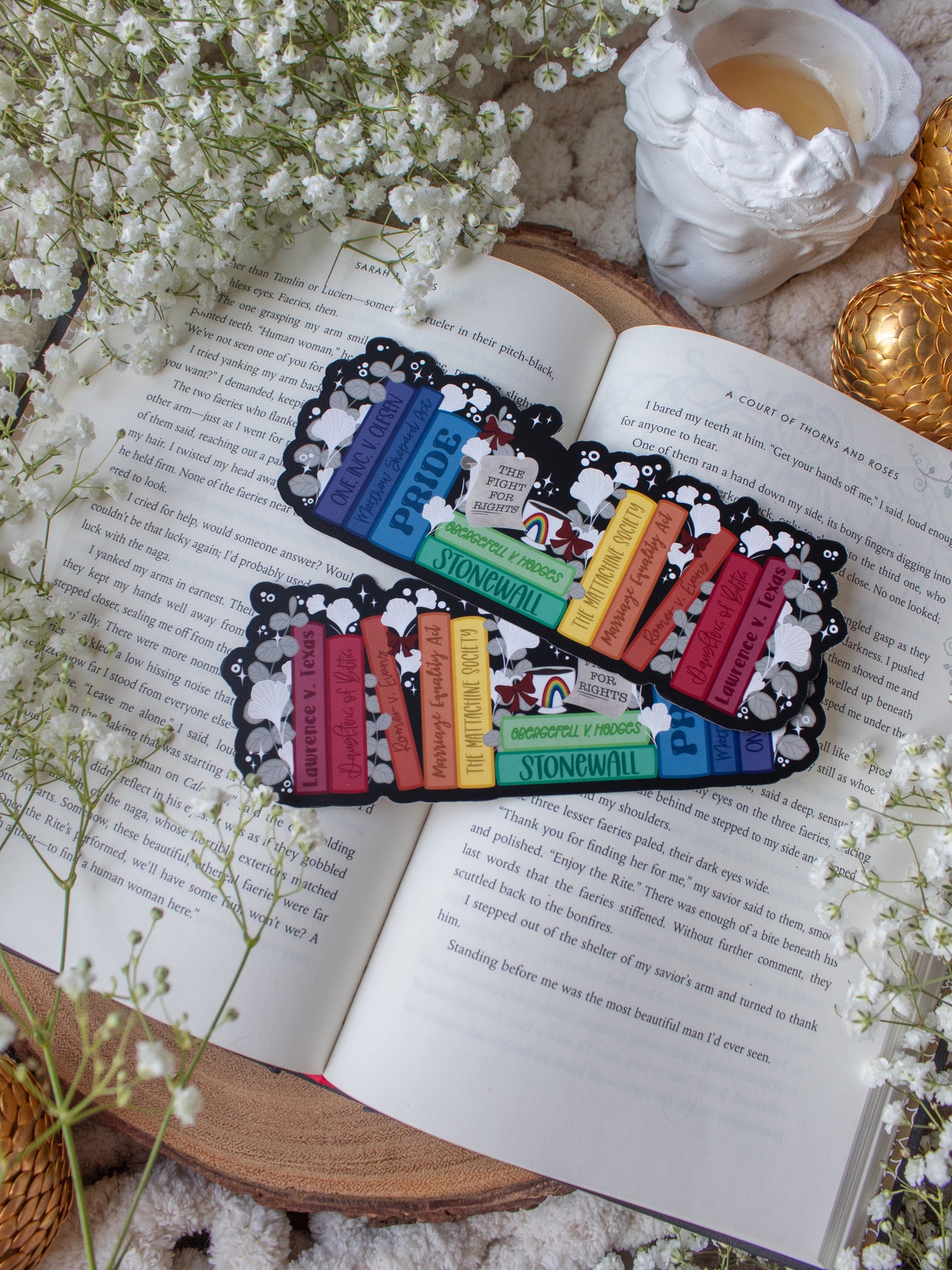 LBGT+ PRIDE Fight For Rights Bookshelf Bookmark