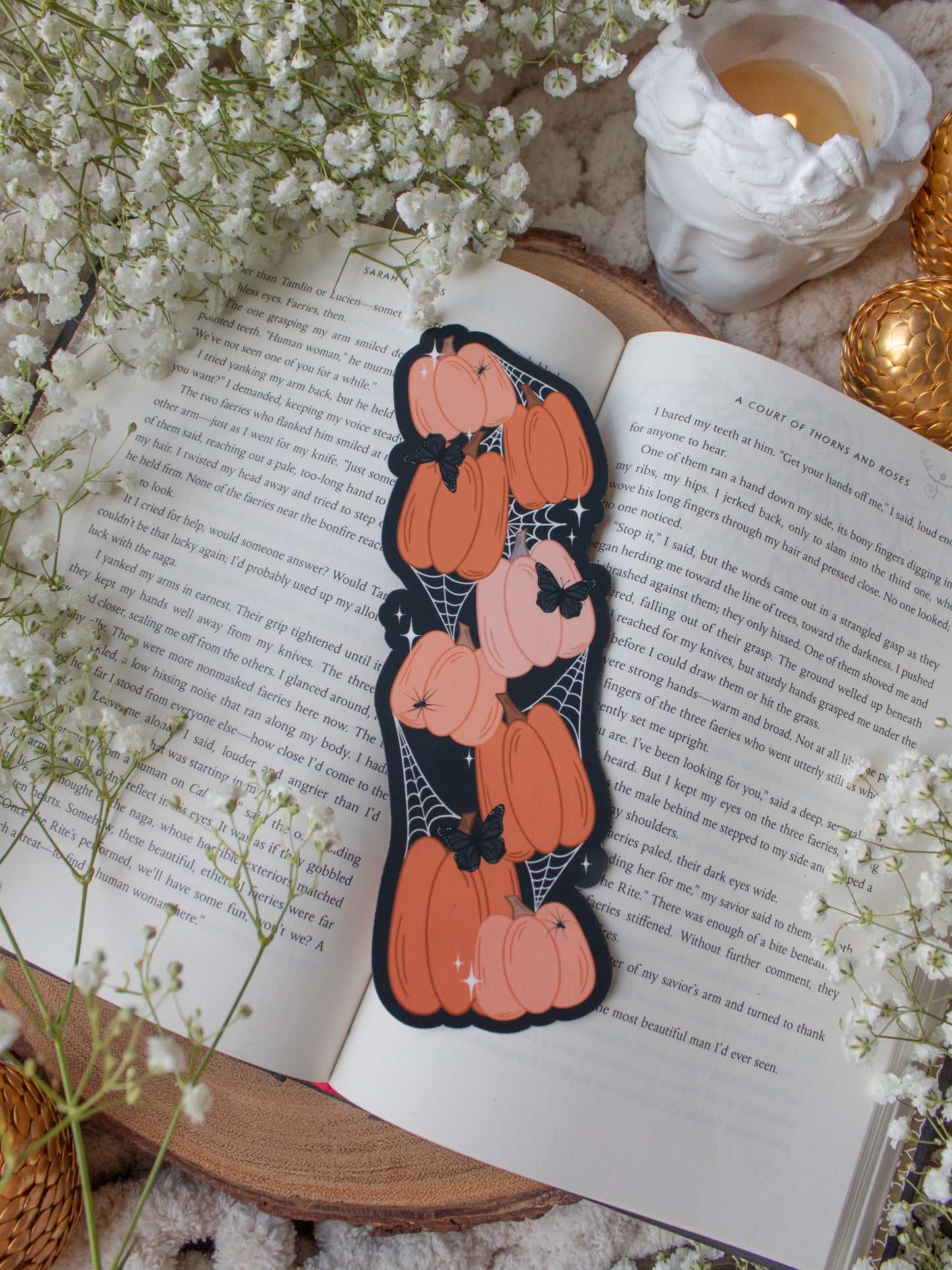 Spooky Pumpkin Stack Bookmark