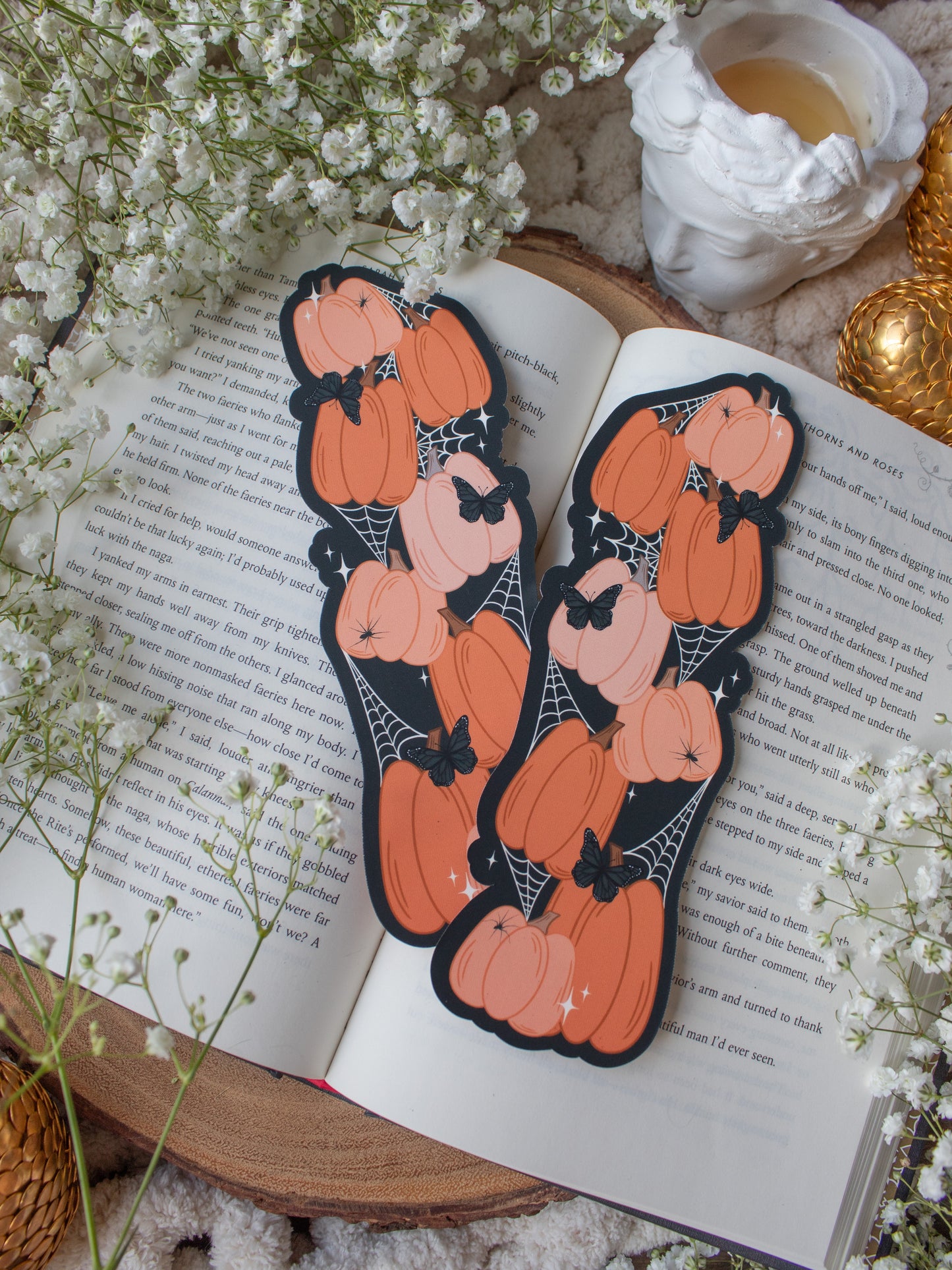 Spooky Pumpkin Stack Bookmark