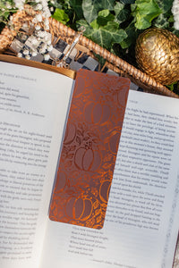 Pumpkin Spice Foil Bookmark