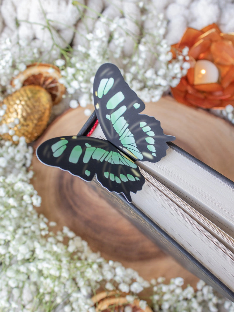 Malachite Butterfly Wings 3D Bookmark