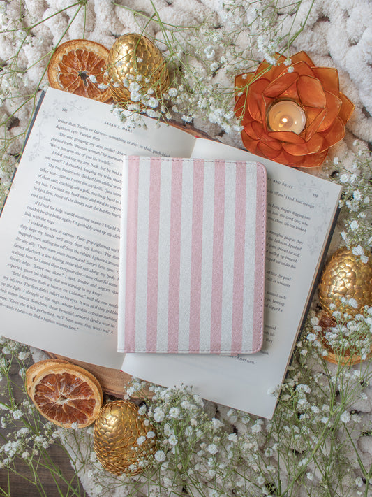 Pink Cabana Stripes | Kindle Case