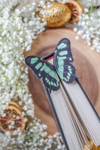 Malachite Butterfly Wings 3D Bookmark