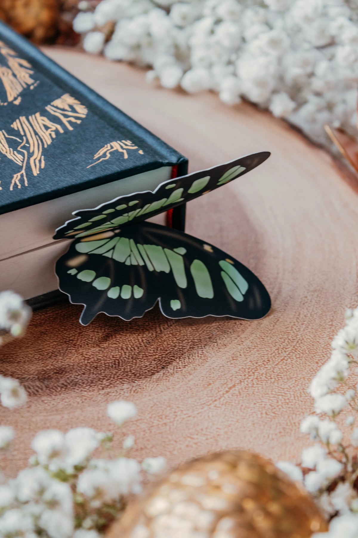 Malachite Butterfly Wings 3D Bookmark