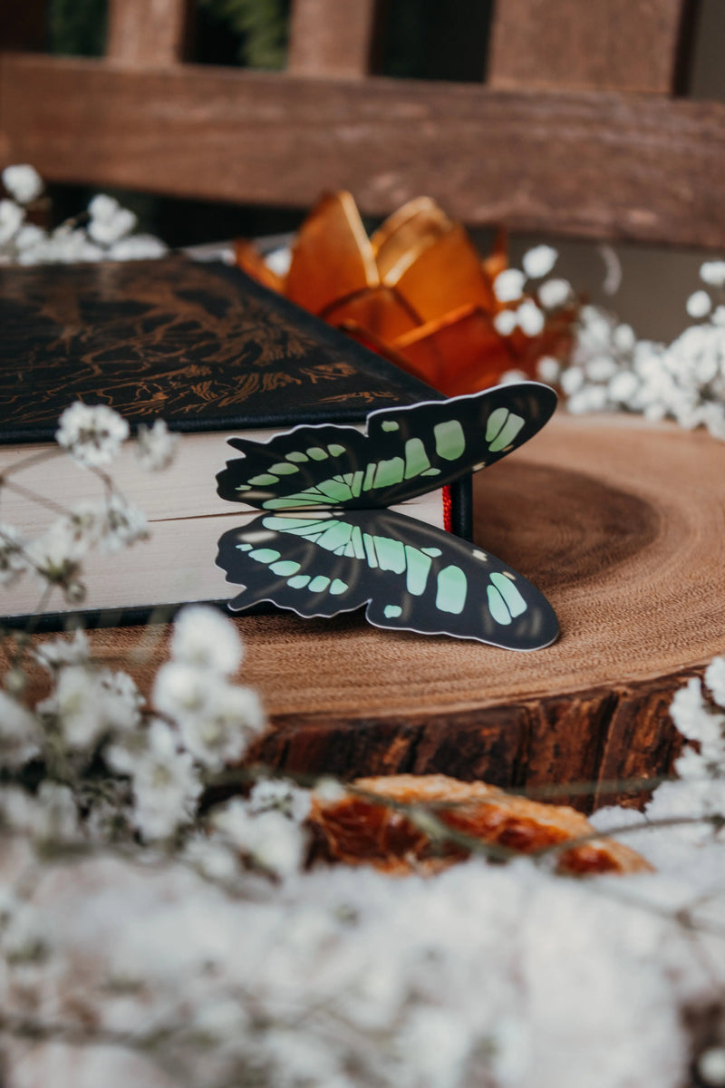 Malachite Butterfly Wings 3D Bookmark