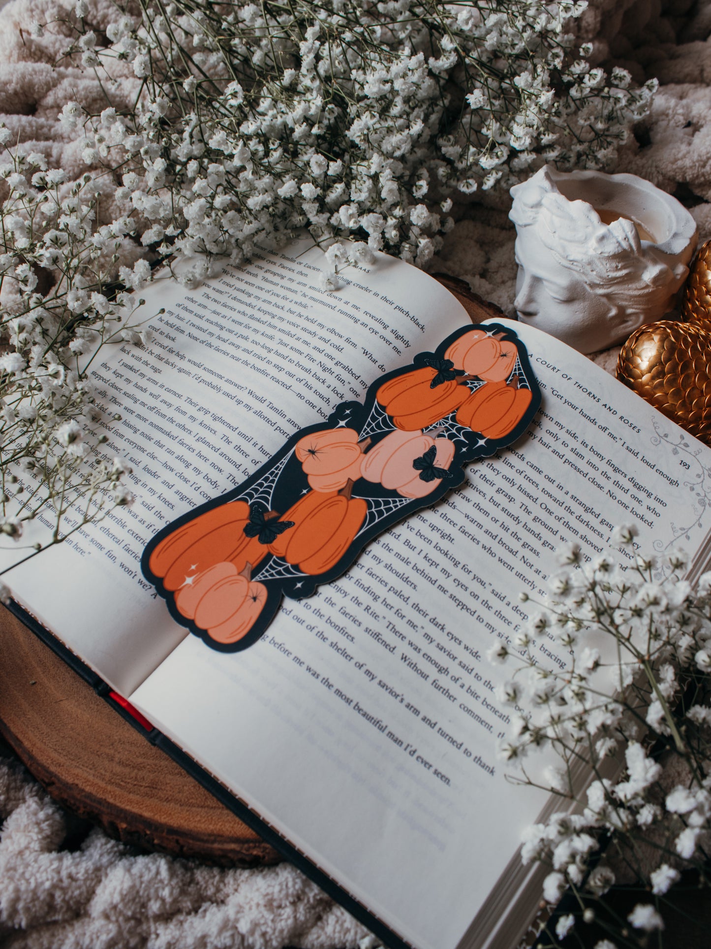 Spooky Pumpkin Stack Bookmark