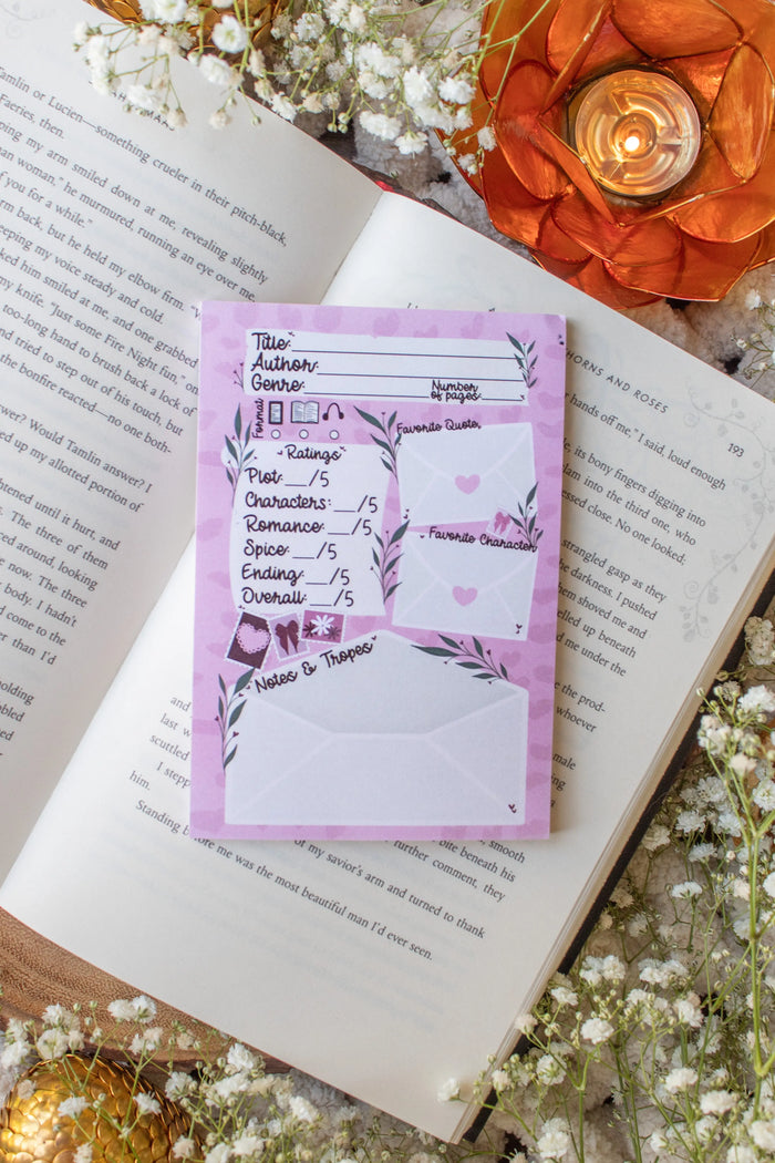 Book Review Post-it® Notepad | Love Letters