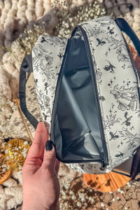 Bookish Lunch Tote Bag | Burgundy Books