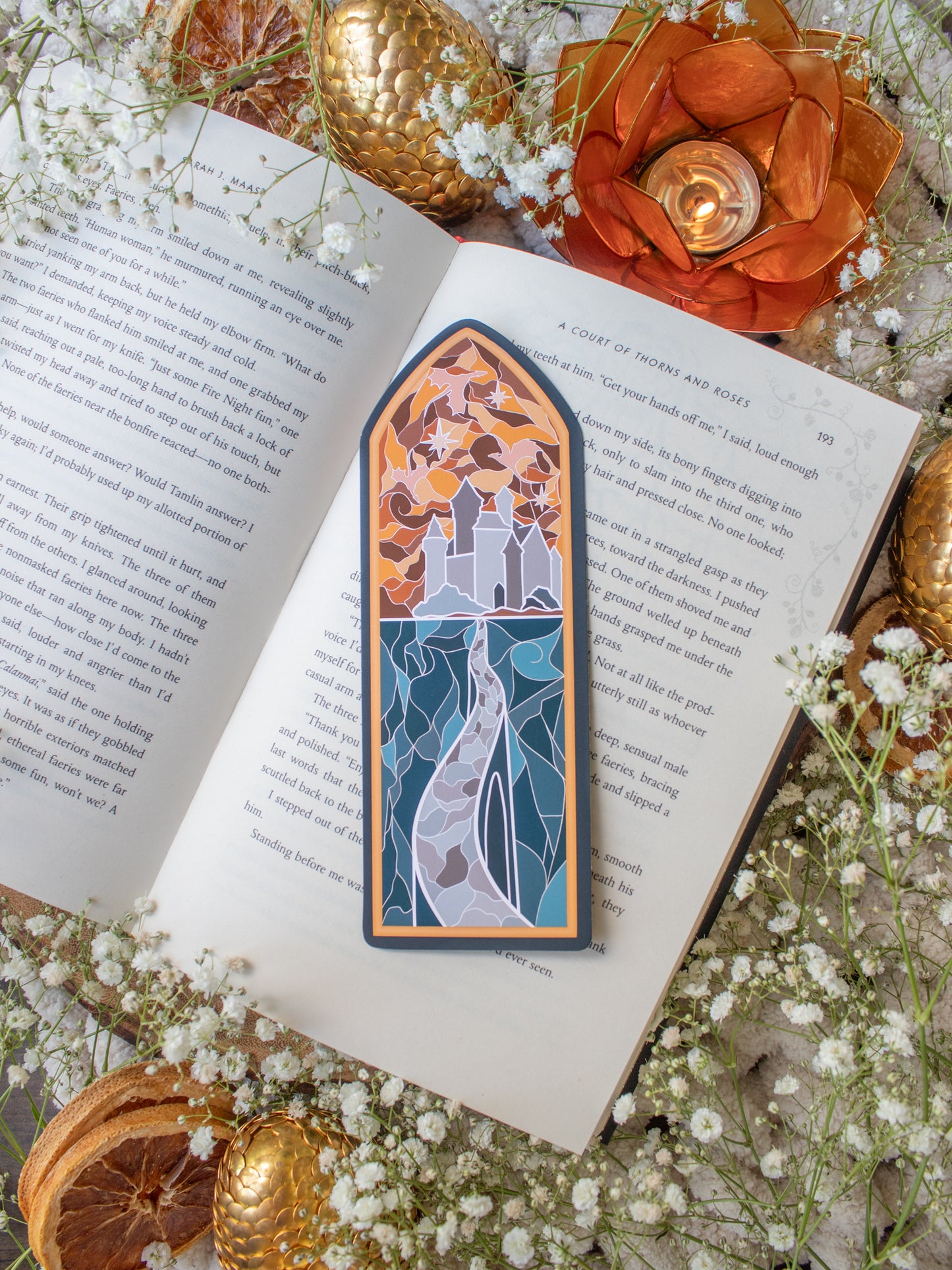Basgiath Stain Glass Window Bookmark | Fourth Wing