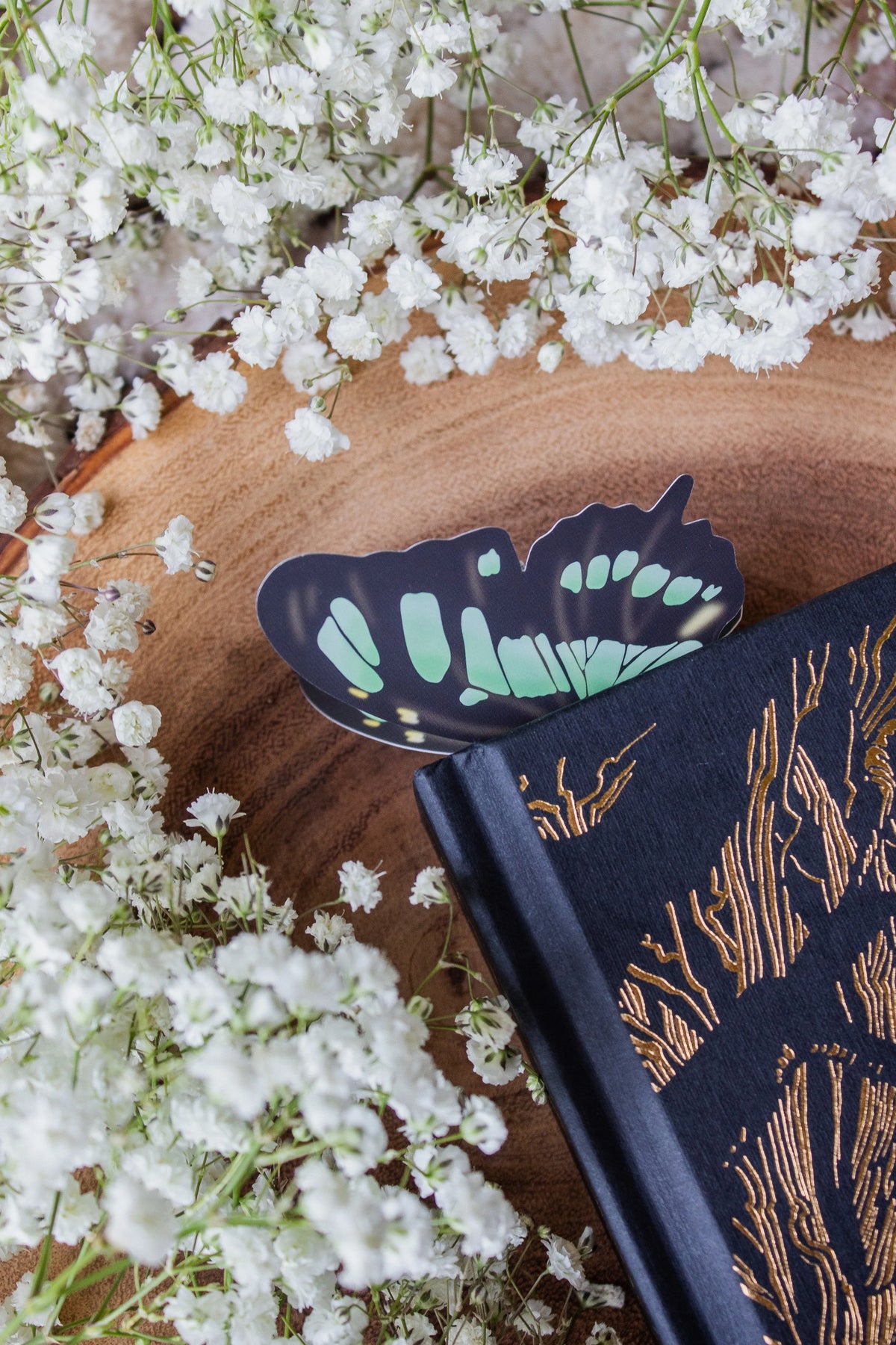 Malachite Butterfly Wings 3D Bookmark