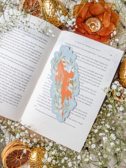 Flying Book Dragon Bookmark | The Littlest Book Dragon