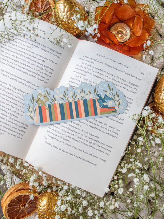 Playing Dragons Bookshelf Bookmark | The Littlest Book Dragon