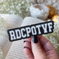 RDCPOTVF Waterproof Sticker | Crescent City | SJM | 1"x4"