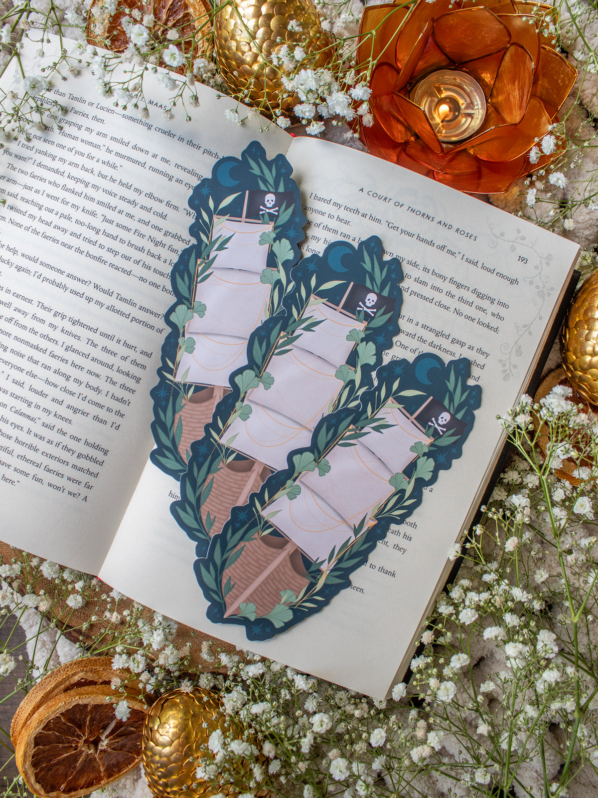 Pirate Ship Fantasy Bookmark