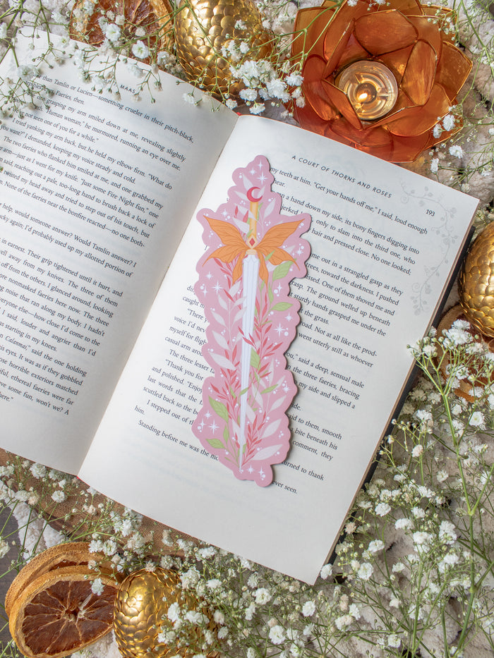 Pink Faerie Dagger Bookmark