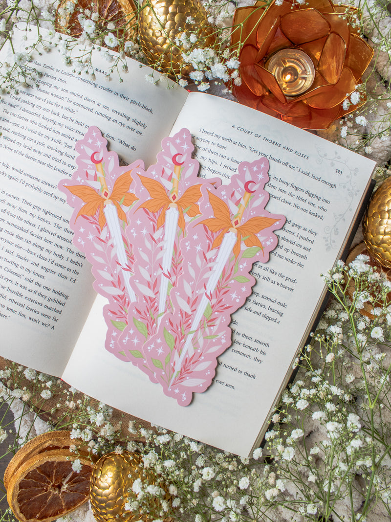 Pink Faerie Dagger Bookmark