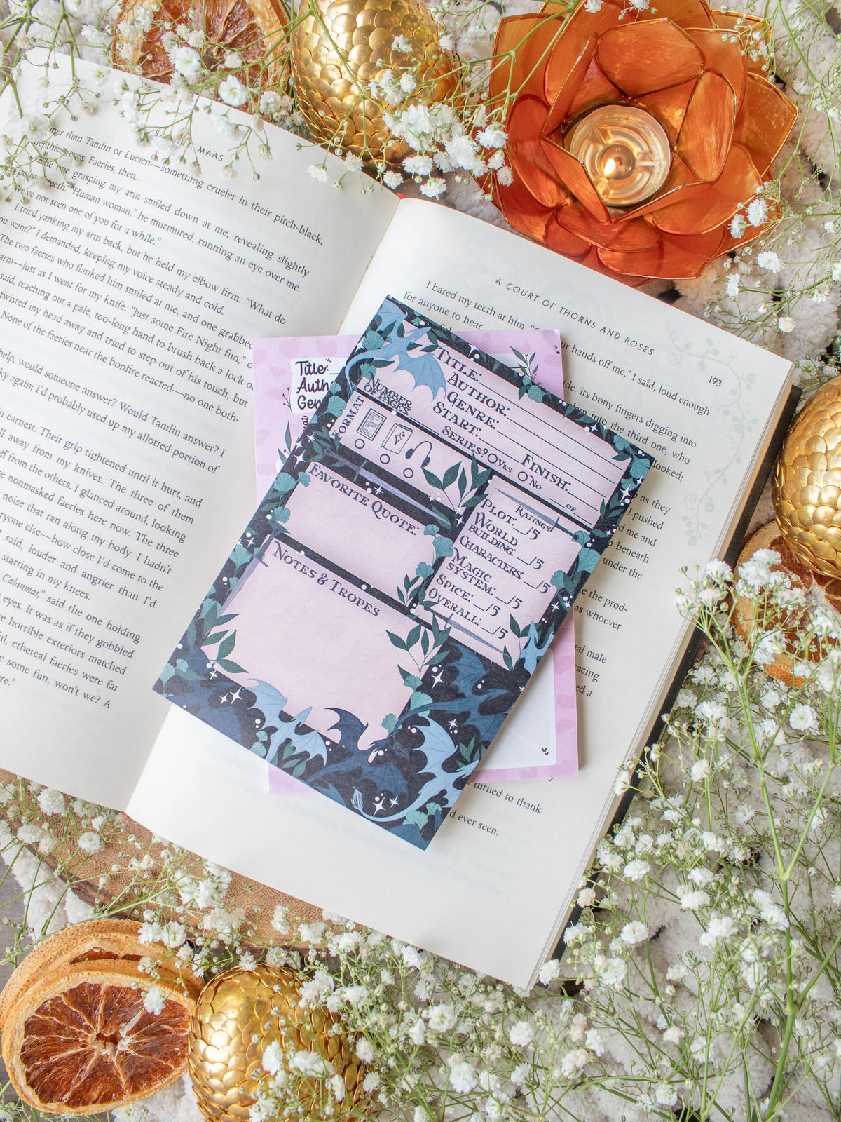 Book Review Post-it® Notepad | Fantasy Reader