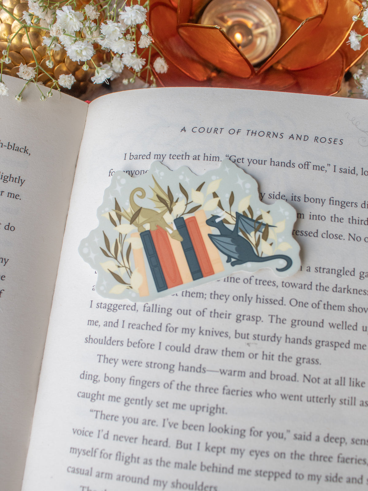 Playing Littlest Book Dragons Bookshelf Waterproof Vinyl Sticker | 3" x2.2"