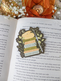 Fourth Wing | Sleepy Dragon Bookstack Waterproof Sticker