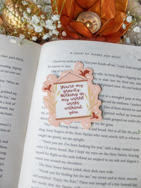 Fourth Wing | Xaden and Violet Quote Waterproof Sticker The Empyrean Series