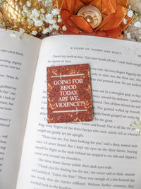 Going For Blood Violet Quote Waterproof Sticker | Fourth Wing | 1.8”x2.5"