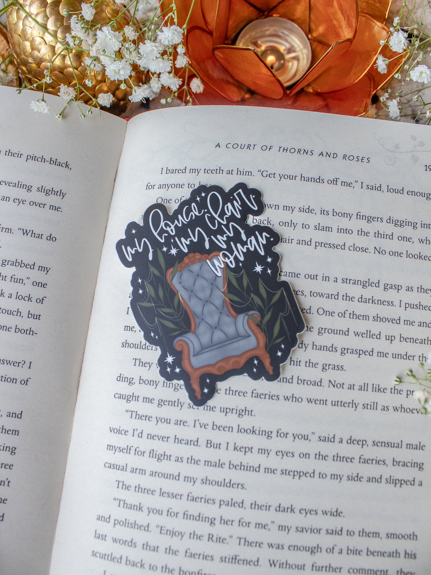 Xaden's Throne Waterproof Sticker | Fourth Wing | 3”x2.3"