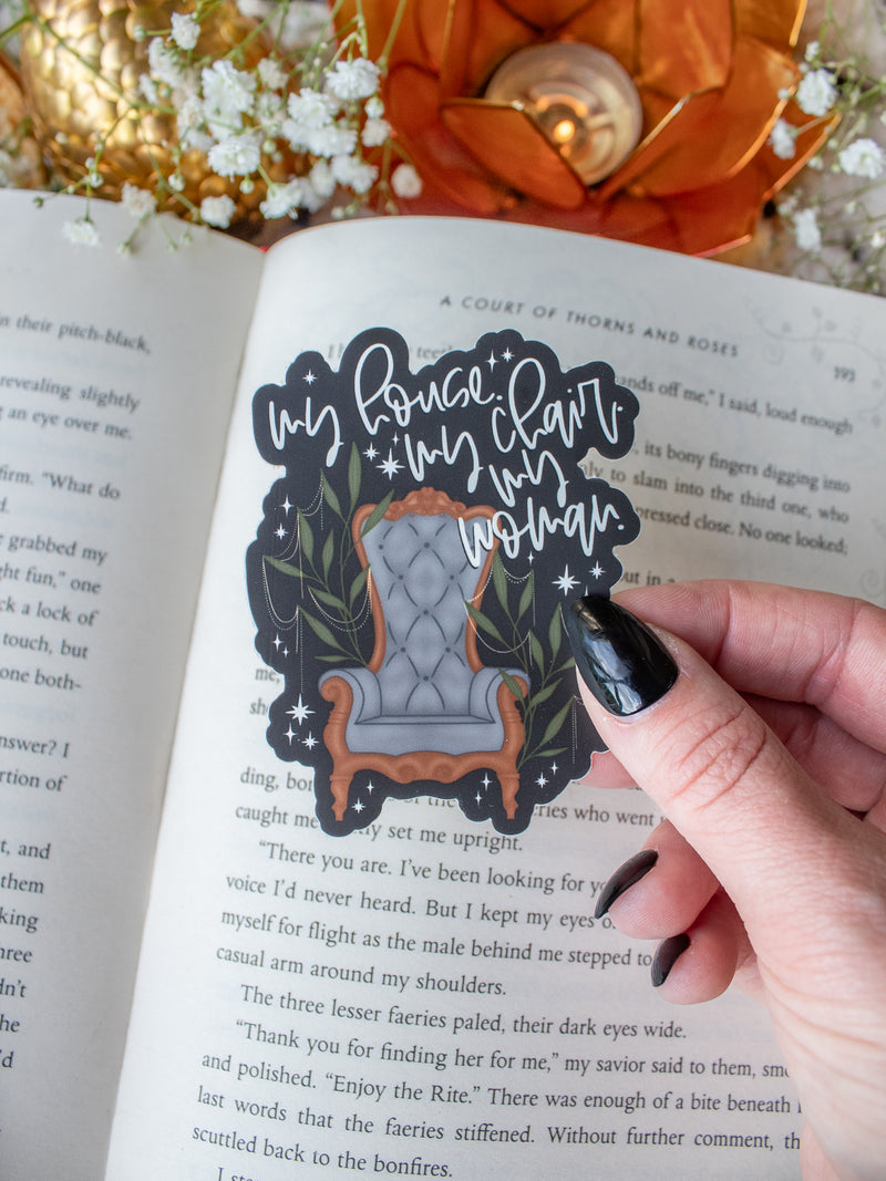 Xaden's Throne Waterproof Sticker | 3”x2.3"
